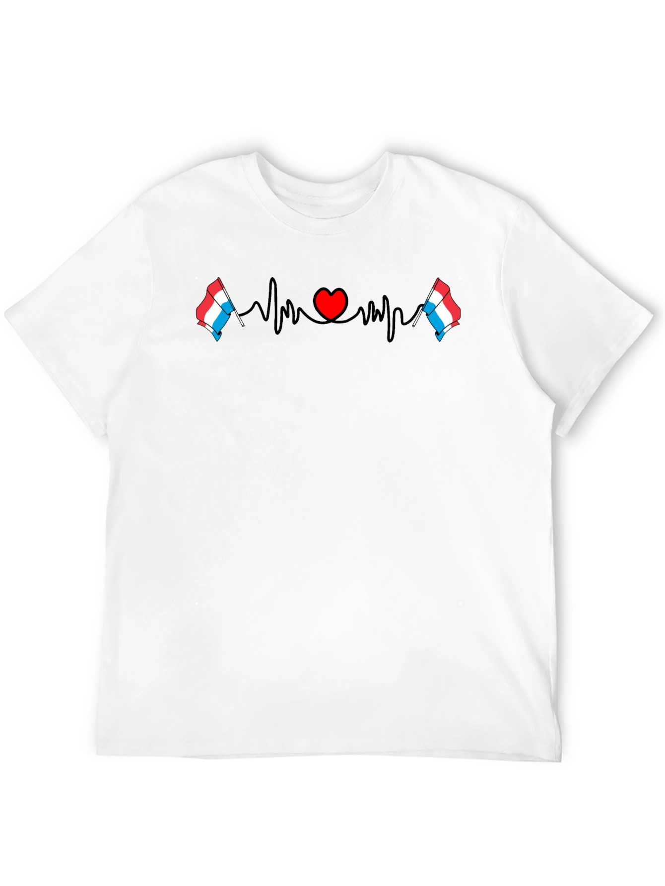 Luxembourg Heartbeat T-Shirt - Love Luxembourg!