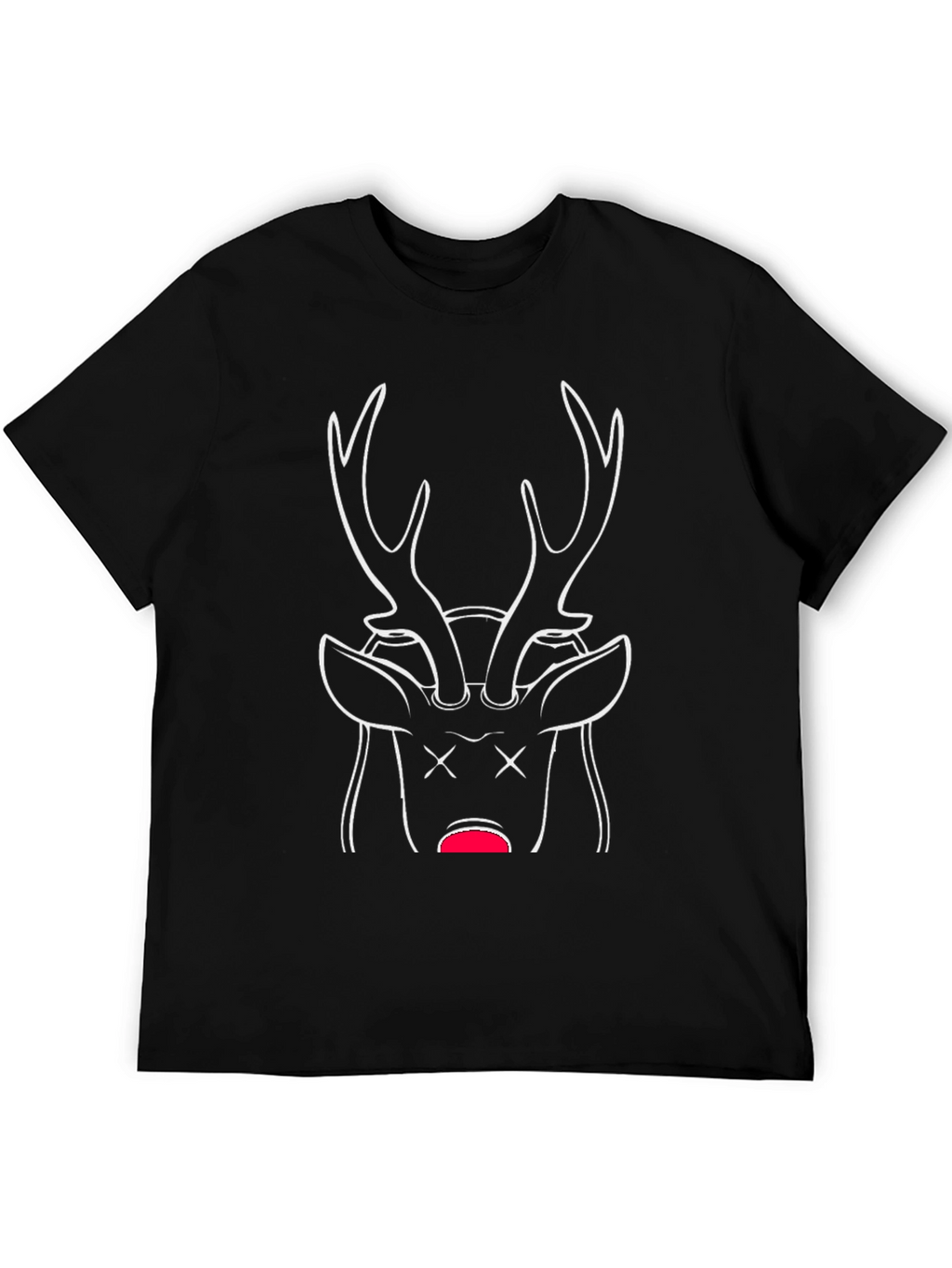 Dead Deer Graphic T-Shirt - Black
