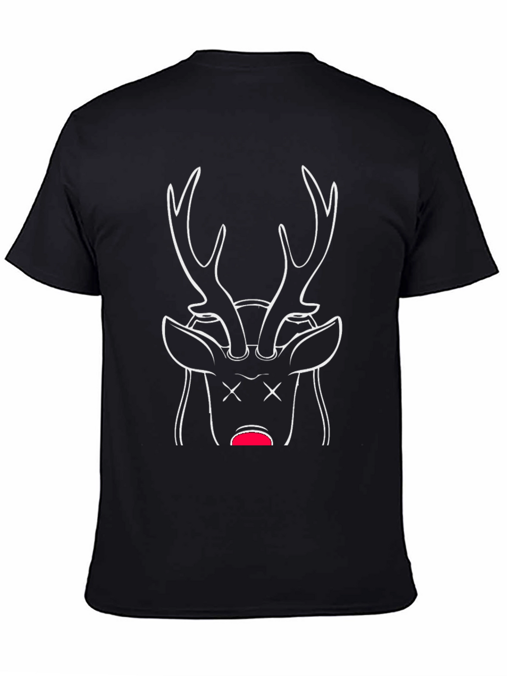 Dead Deer Graphic T-Shirt - Black