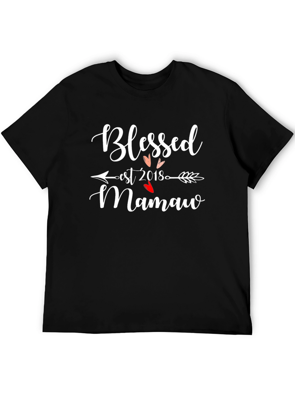 Blessed Mamaw Est. 2018 Graphic T-Shirt
