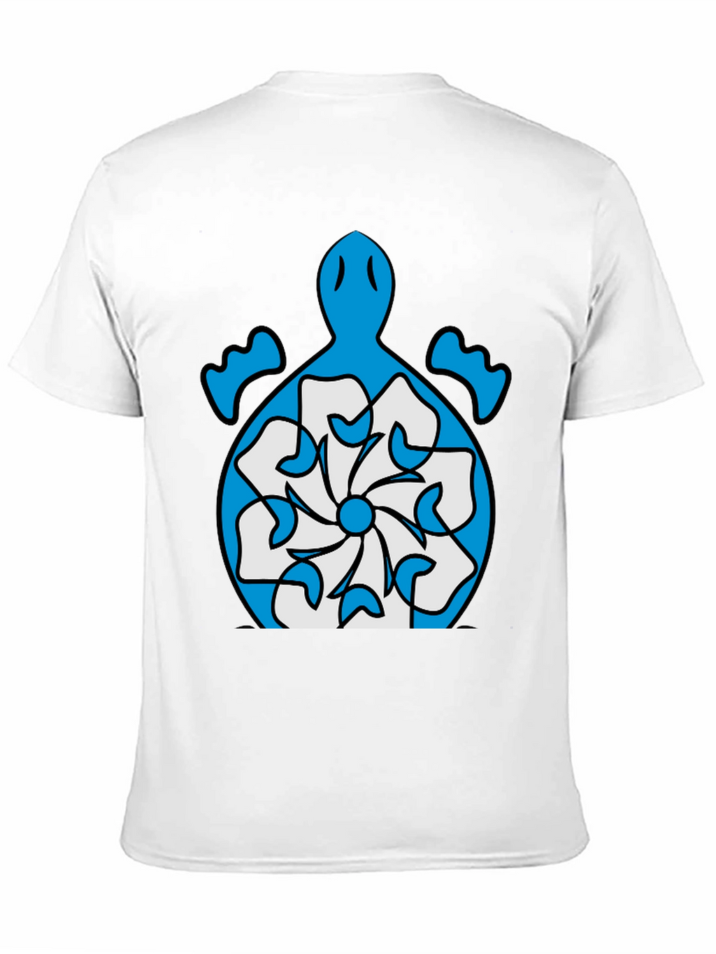 Turtle Flower Graphic Tee - Stylish Black T-Shirt