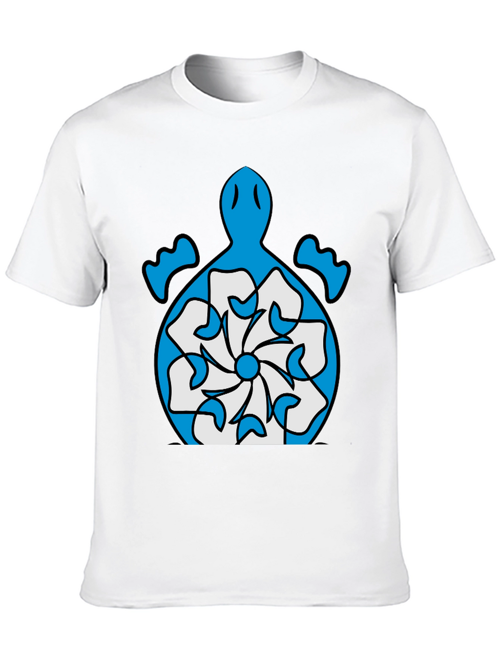 Turtle Flower Graphic Tee - Stylish Black T-Shirt