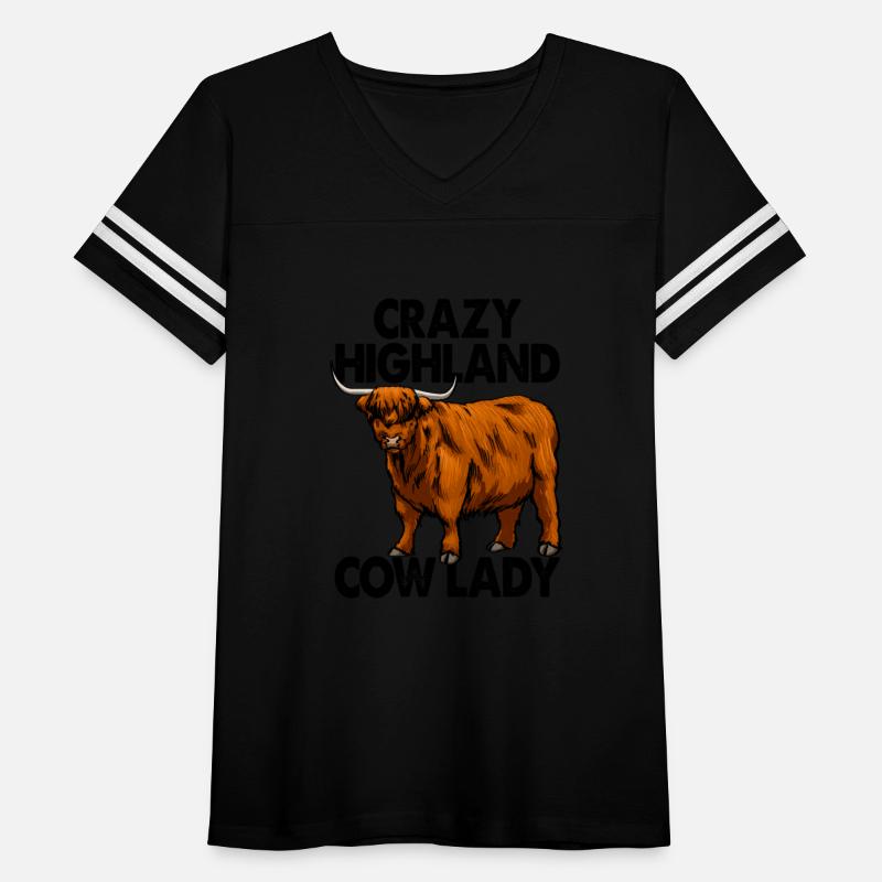 Crazy Highland Cow Lady