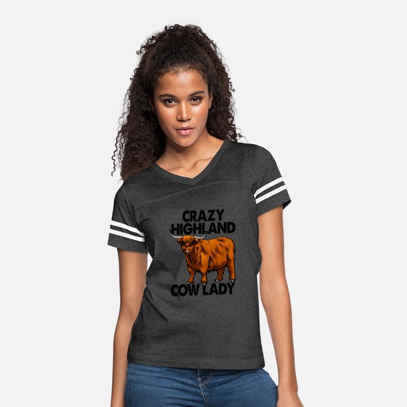 Crazy Highland Cow Lady