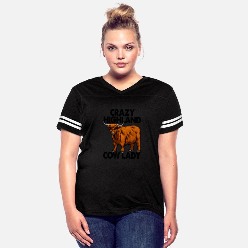 Crazy Highland Cow Lady