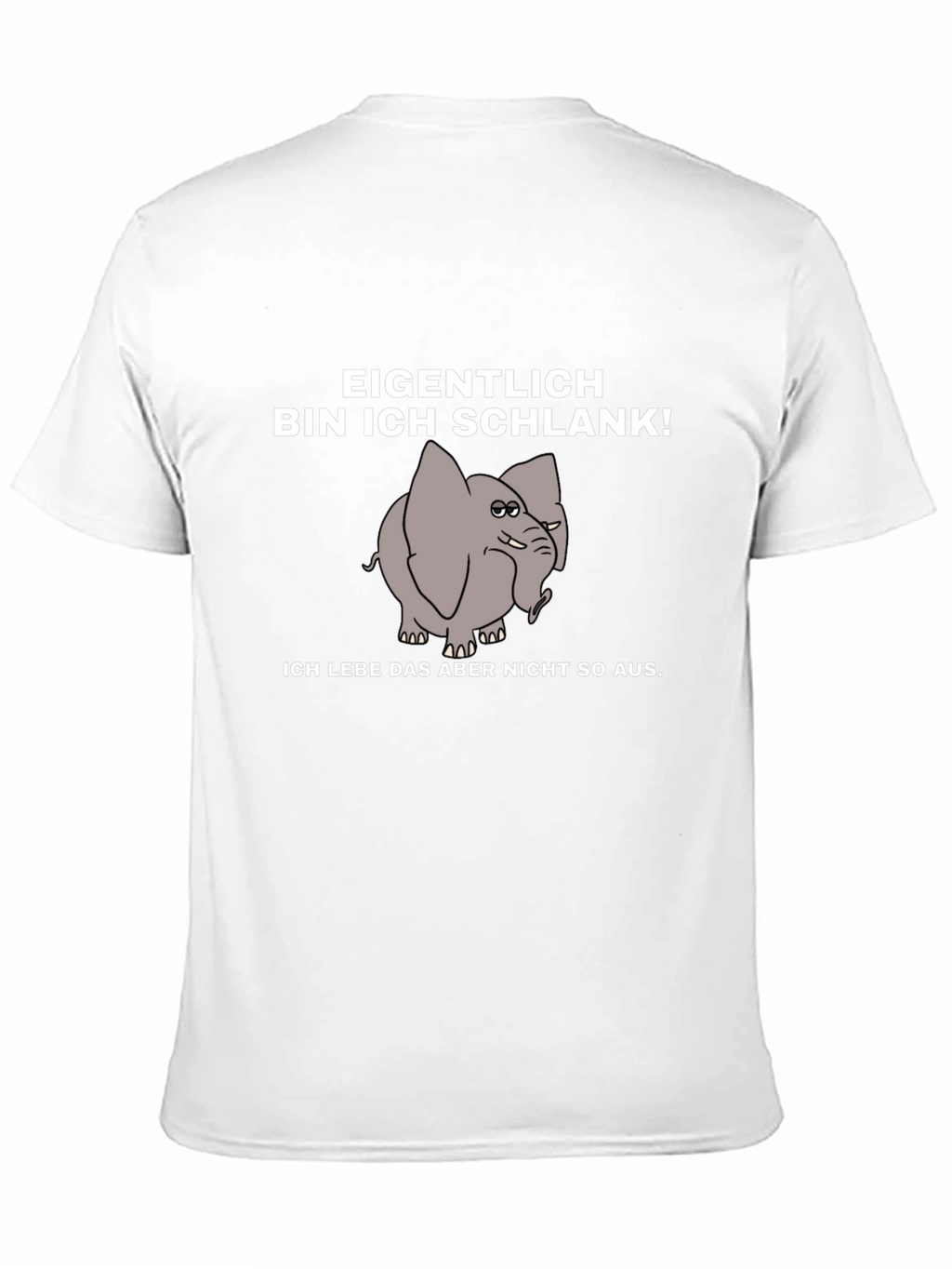 Funny German Elephant T-Shirt - Bin Ich Schlank