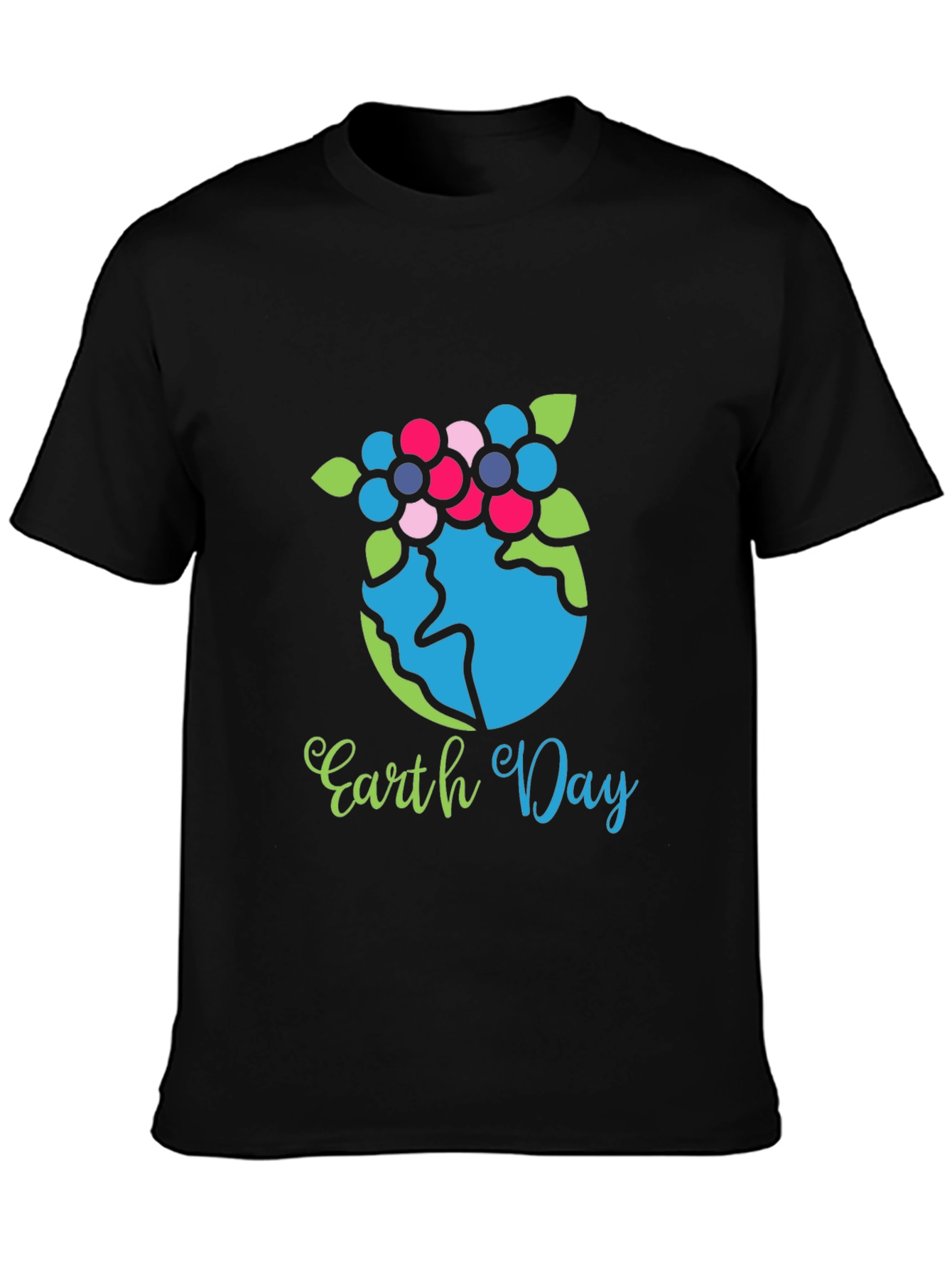 Earth Day Graphic Tee - Black