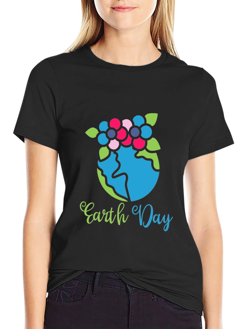 Earth Day Graphic Tee - Black