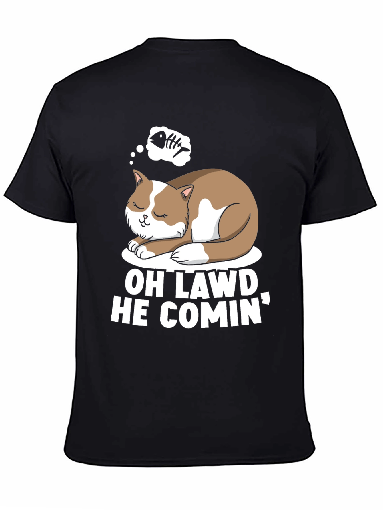 Oh Lawd He Comin Cat T-Shirt