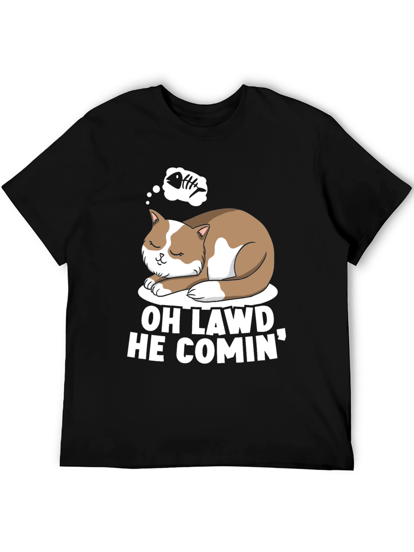 Oh Lawd He Comin Cat T-Shirt
