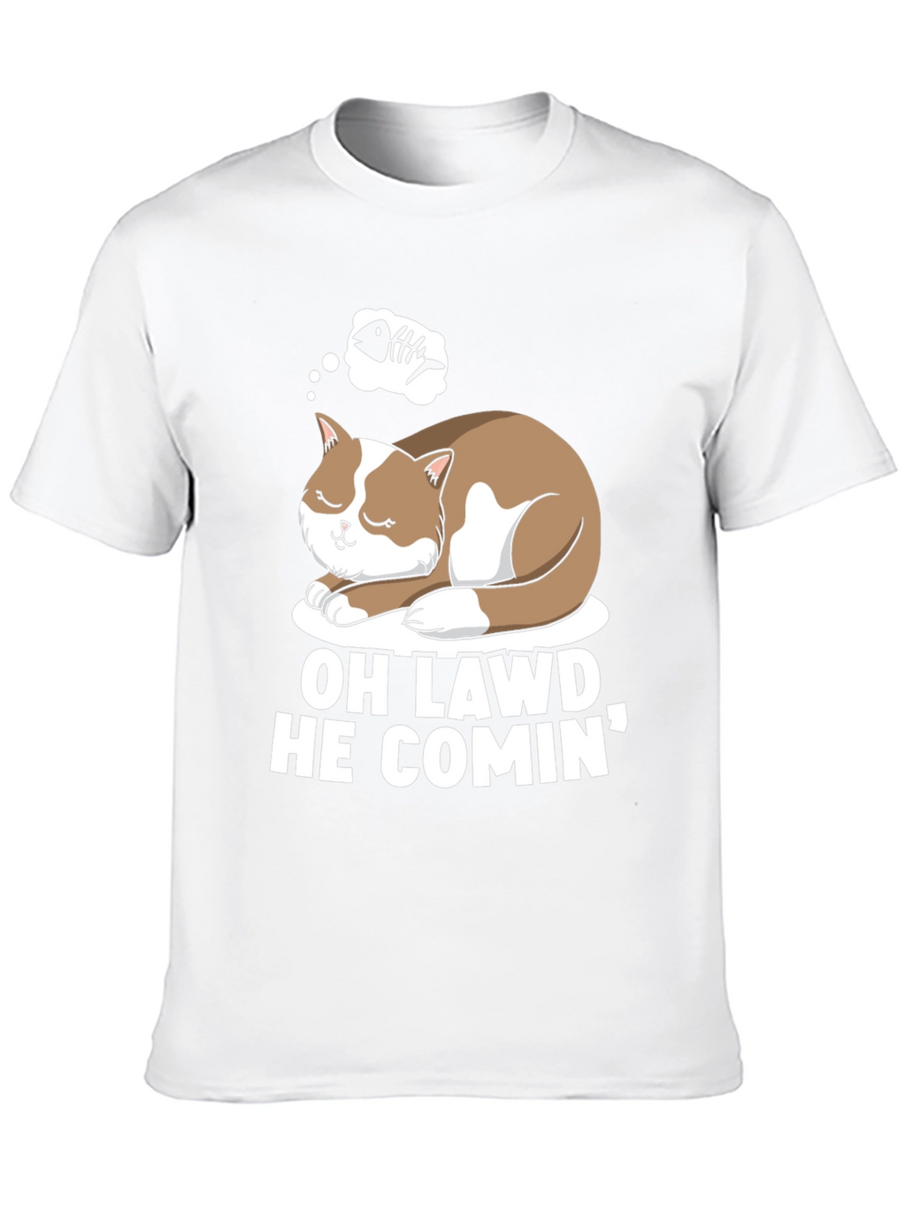 Oh Lawd He Comin Cat T-Shirt