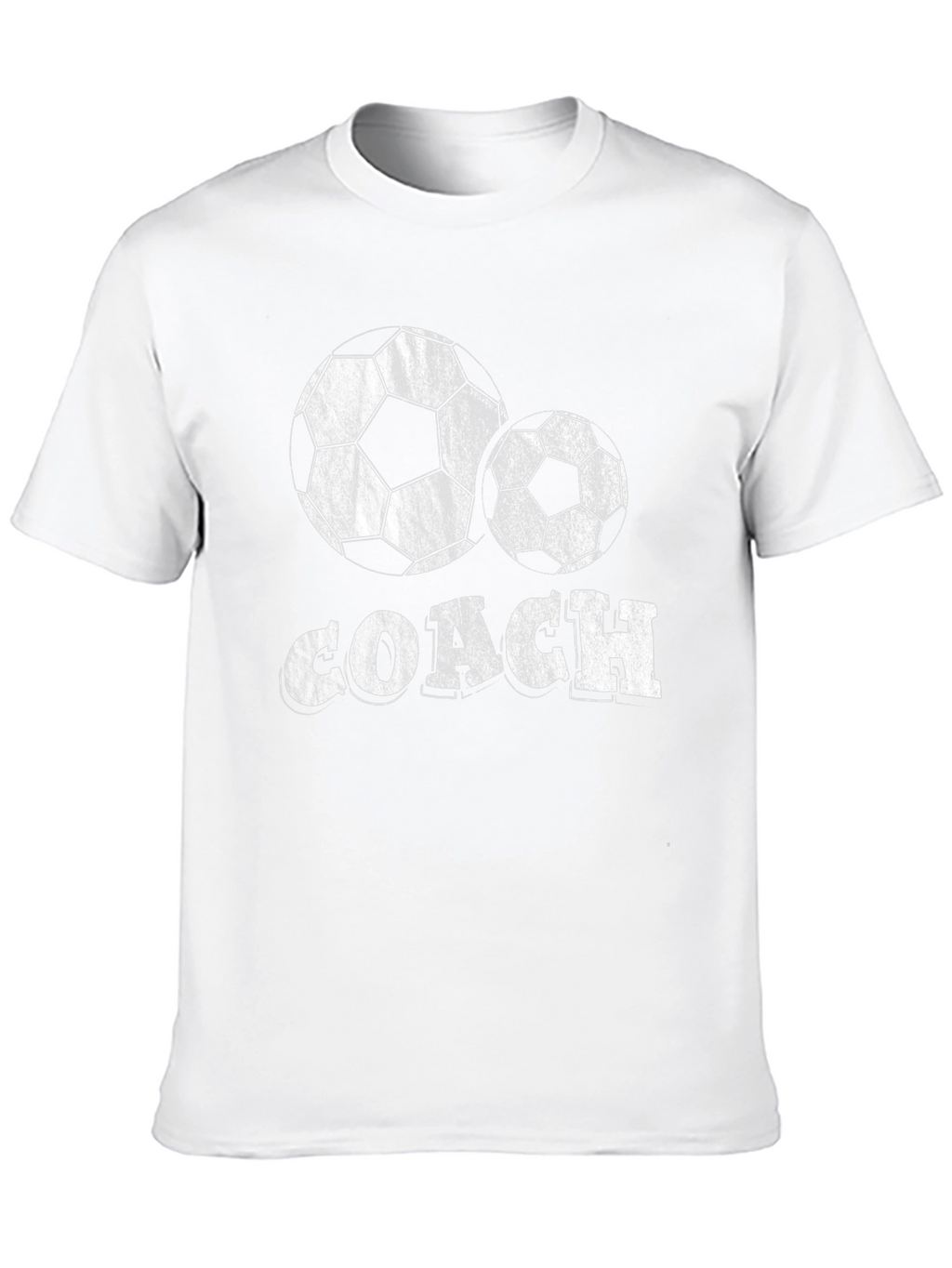 Soccer Coach T-Shirt - Black Cotton Blend Tee
