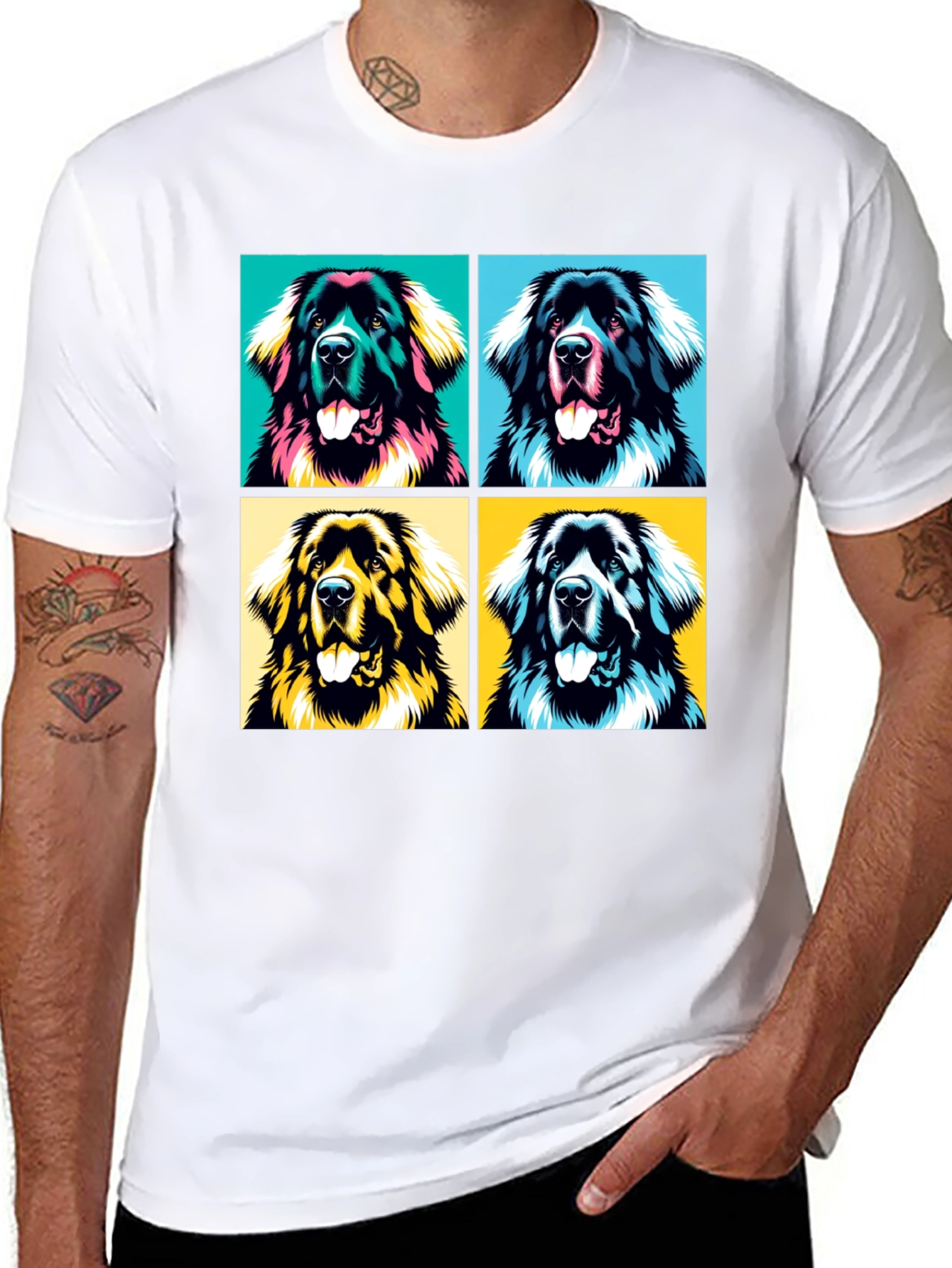 Dog Pop Art T-Shirt: Stylish Graphic Tee
