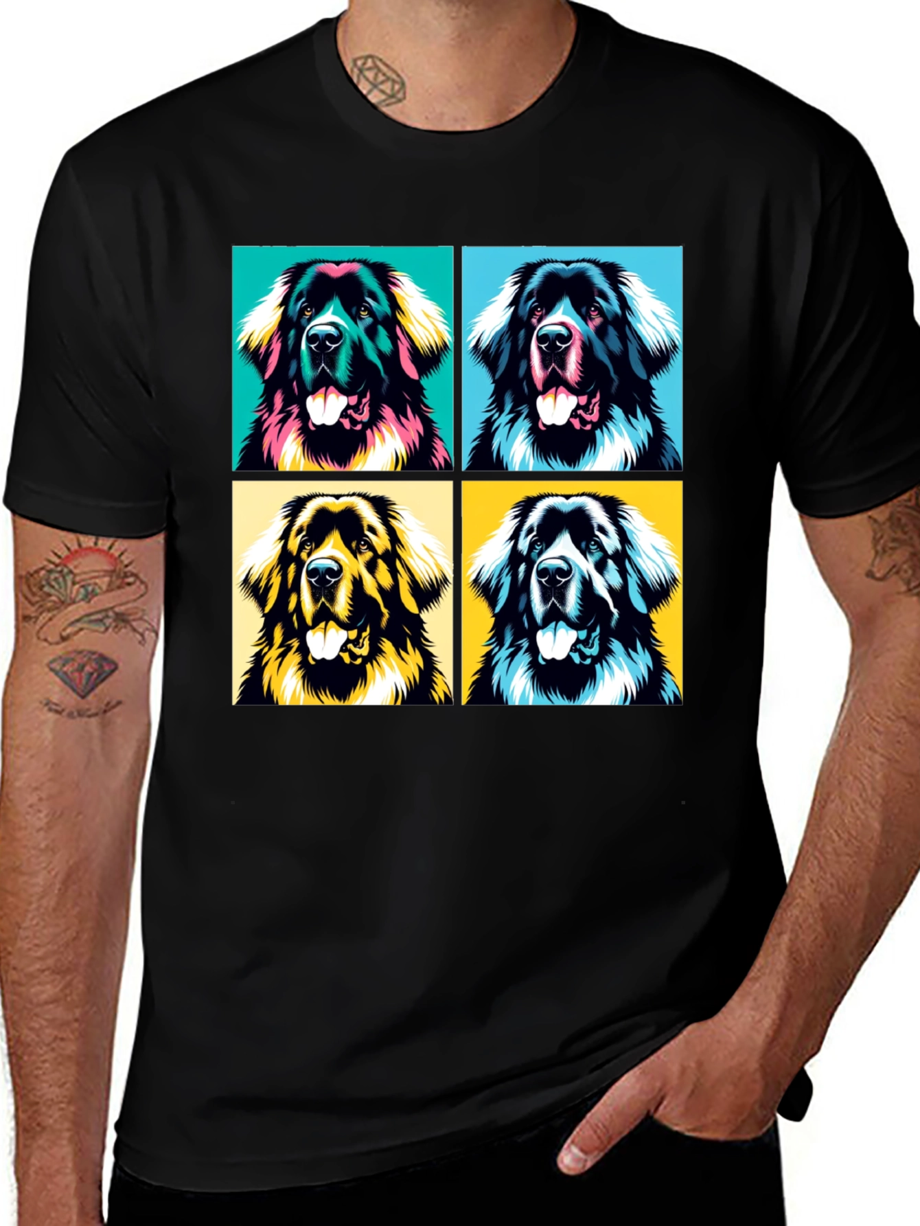 Dog Pop Art T-Shirt: Stylish Graphic Tee