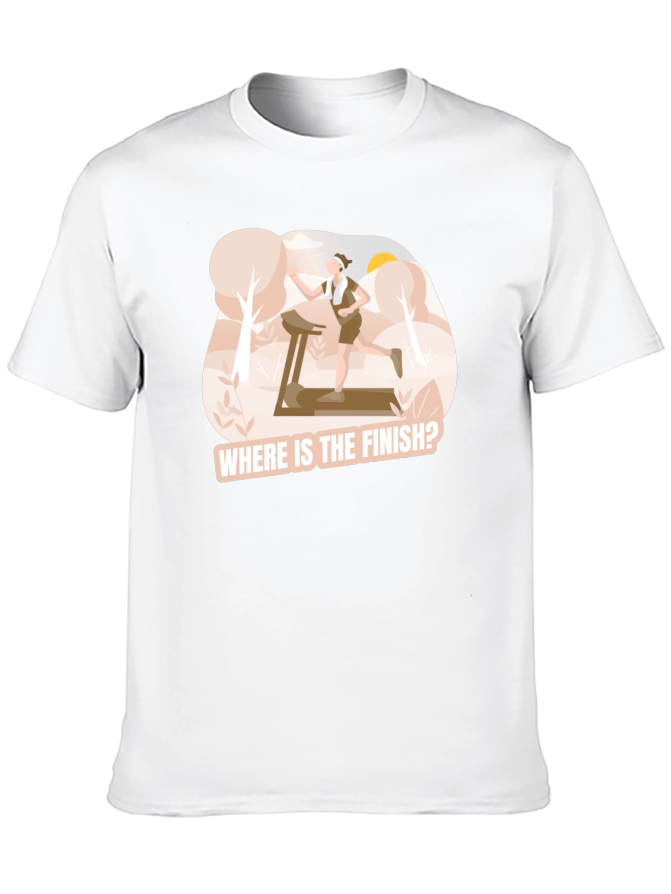 Where is the Finish? Funny Runners T-Shirt