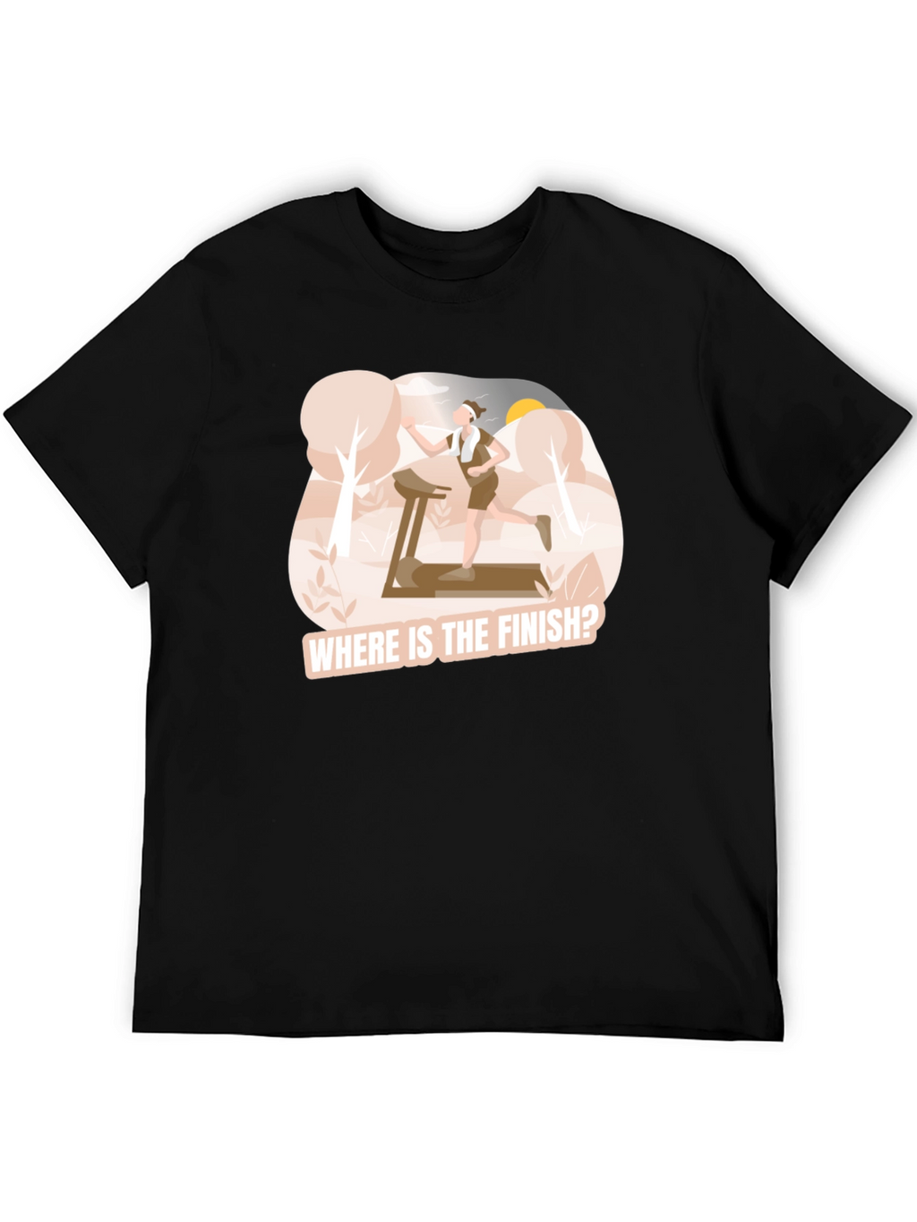 Where is the Finish? Funny Runners T-Shirt