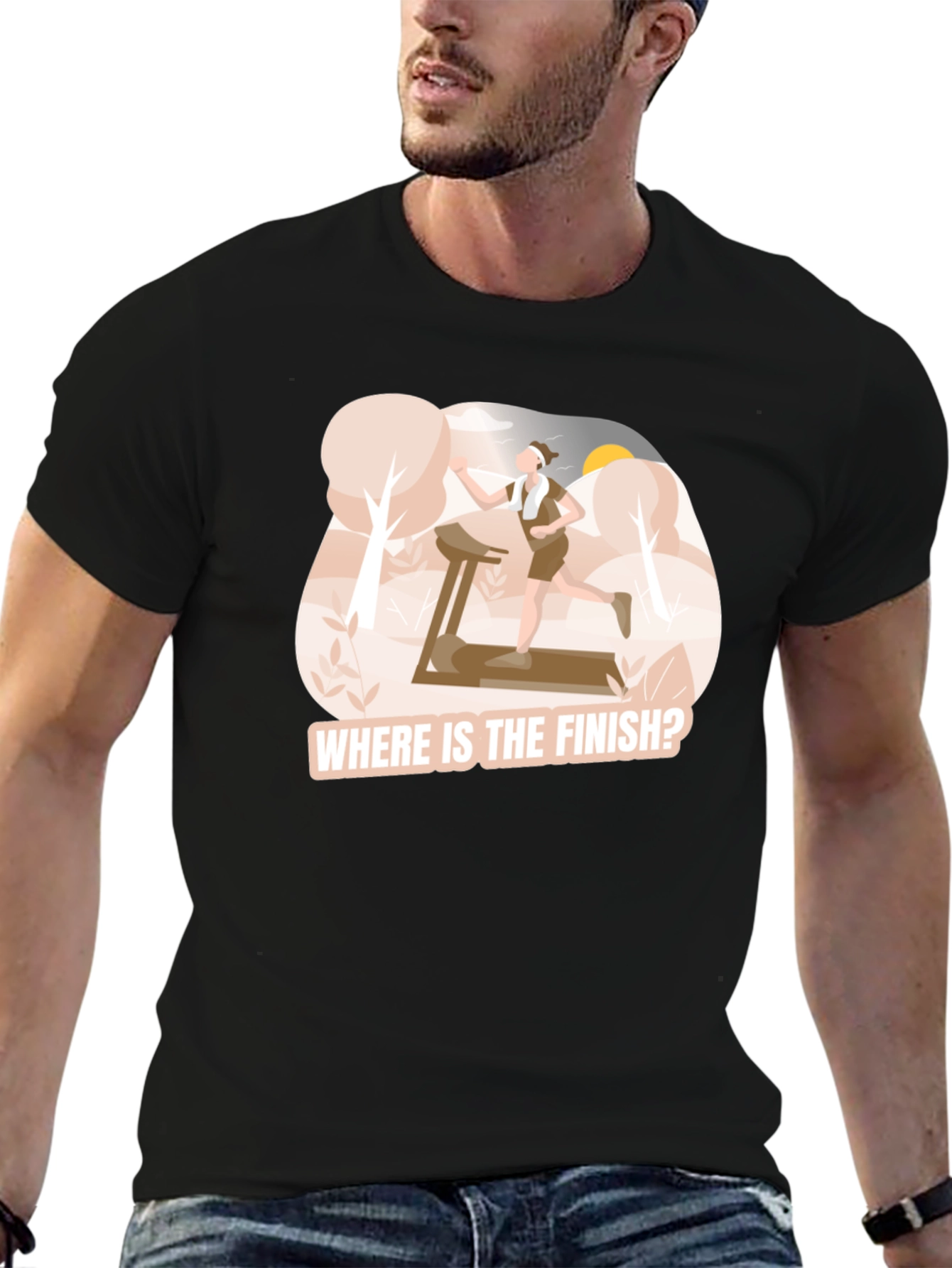 Where is the Finish? Funny Runners T-Shirt