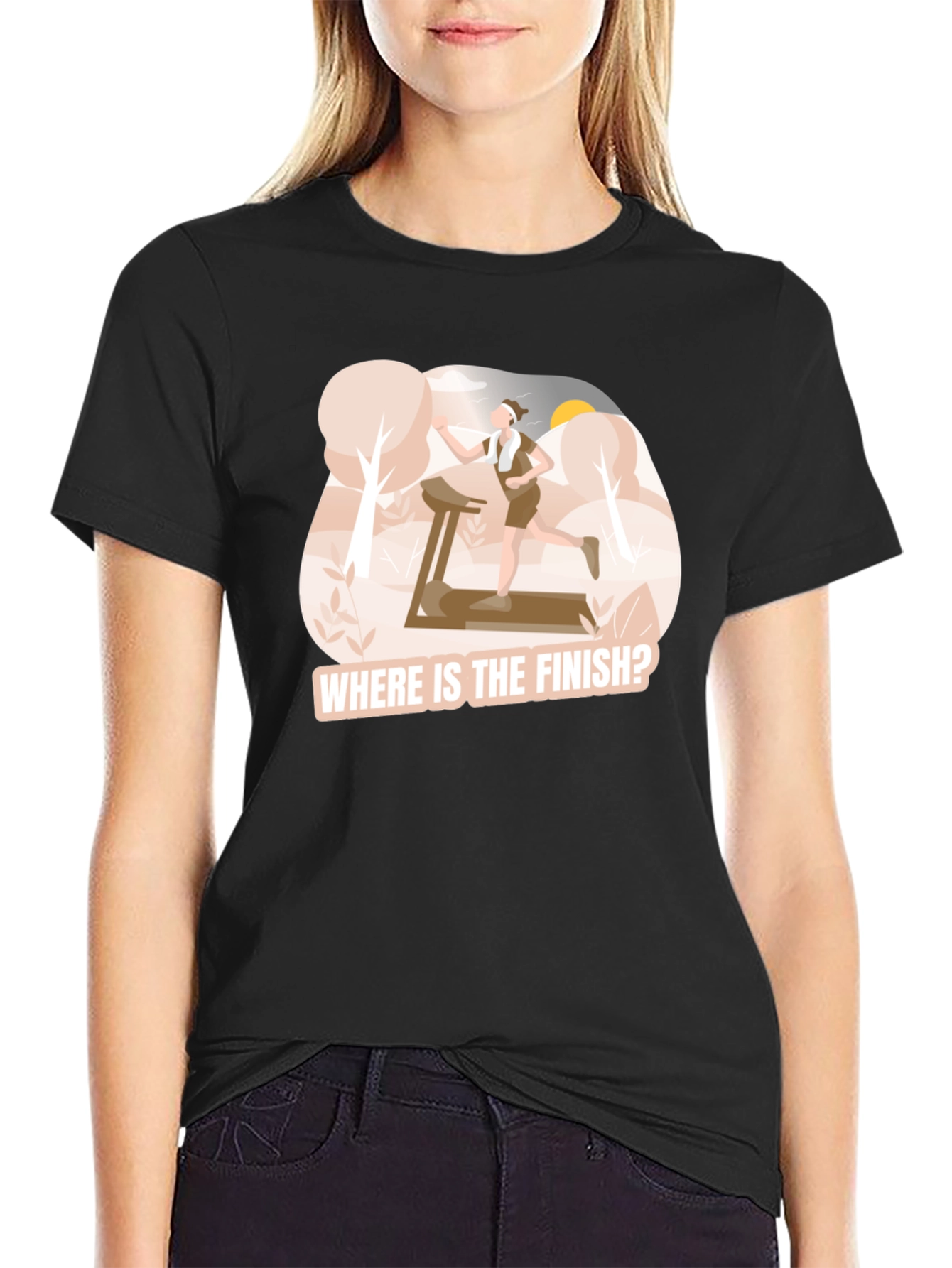 Where is the Finish? Funny Runners T-Shirt
