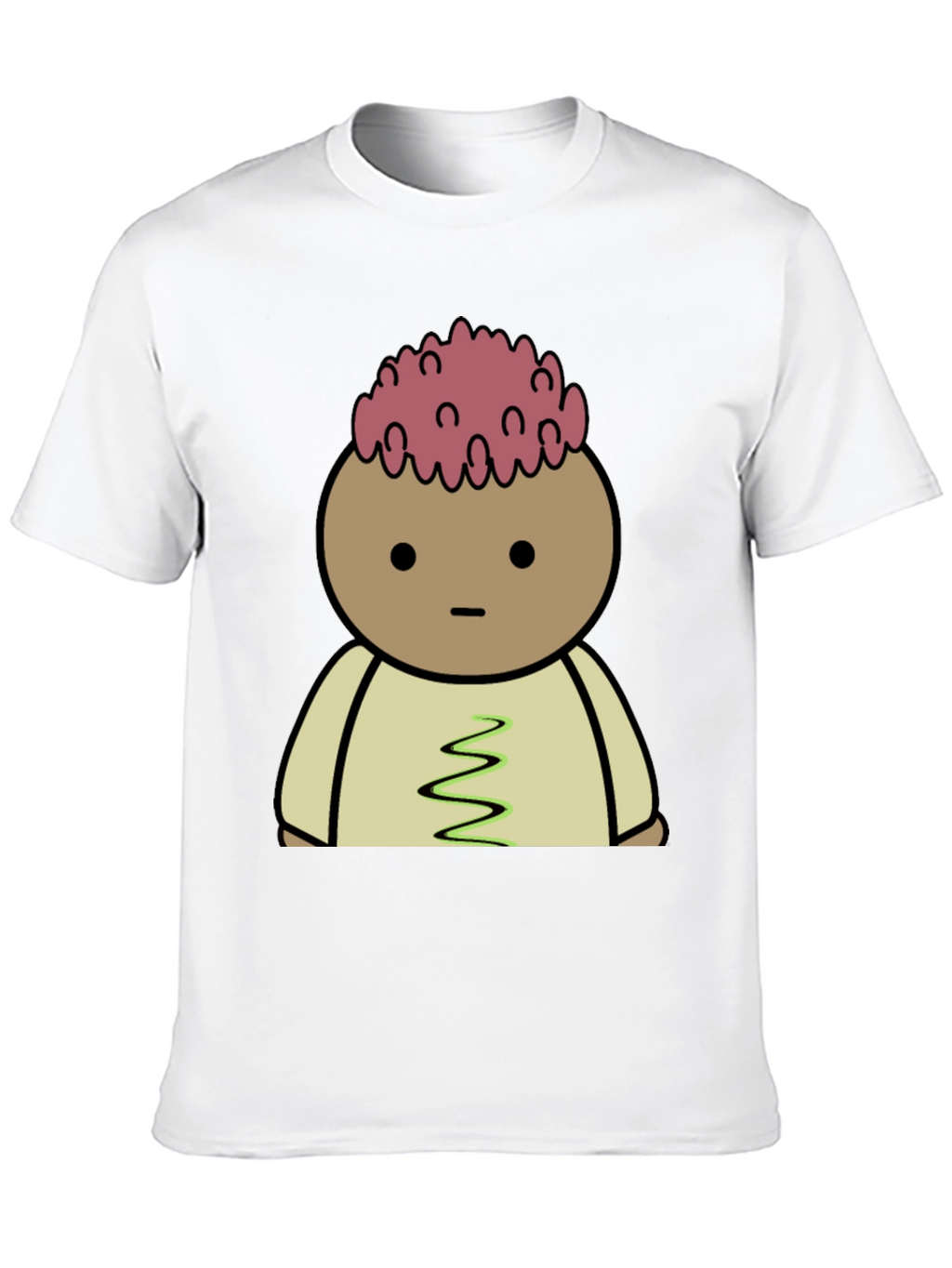 Cartoon Brain T-Shirt - Quirky Graphic Tee
