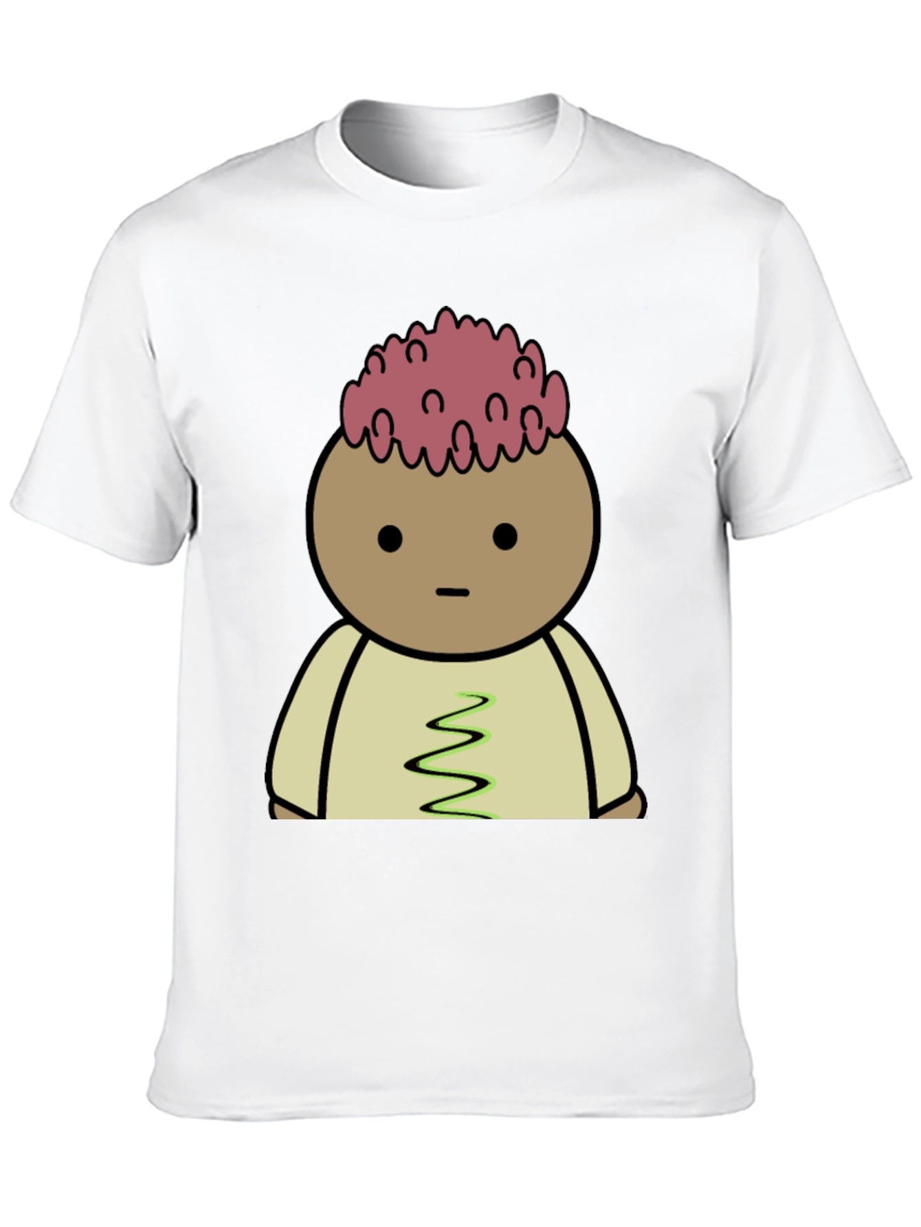 Cartoon Brain T-Shirt - Quirky Graphic Tee