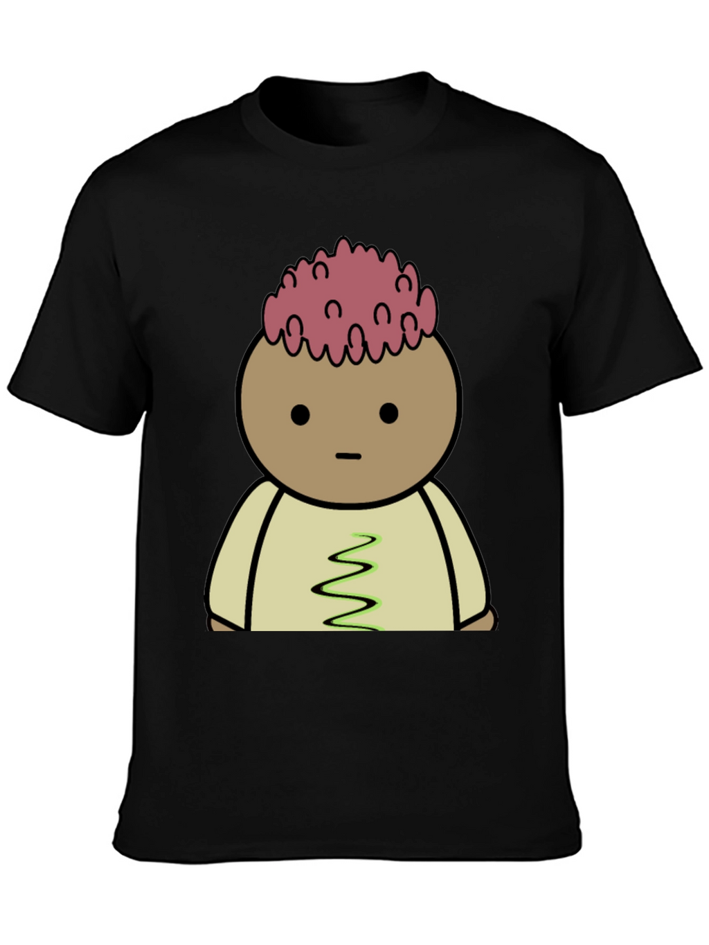 Cartoon Brain T-Shirt - Quirky Graphic Tee