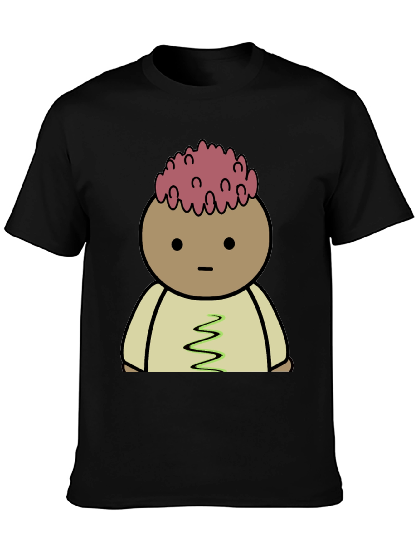 Cartoon Brain T-Shirt - Quirky Graphic Tee