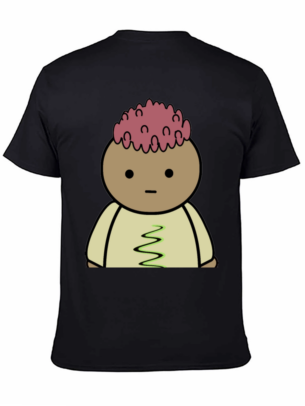 Cartoon Brain T-Shirt - Quirky Graphic Tee