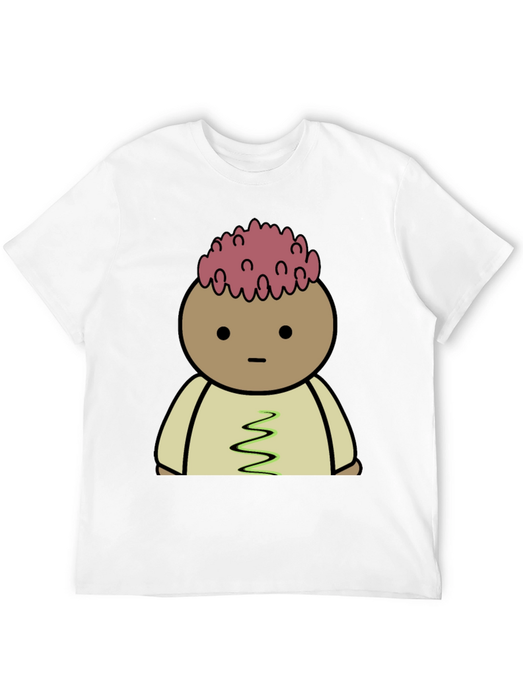 Cartoon Brain T-Shirt - Quirky Graphic Tee