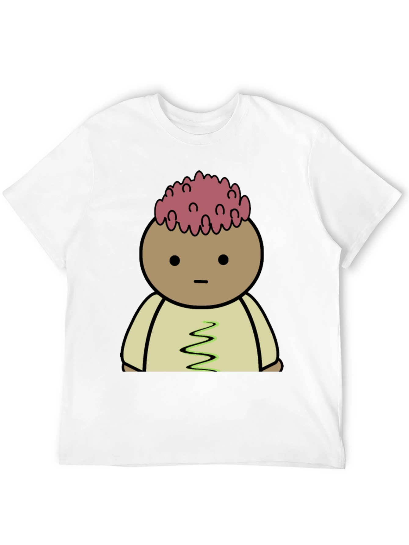 Cartoon Brain T-Shirt - Quirky Graphic Tee