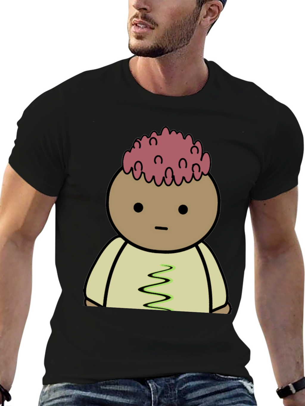 Cartoon Brain T-Shirt - Quirky Graphic Tee