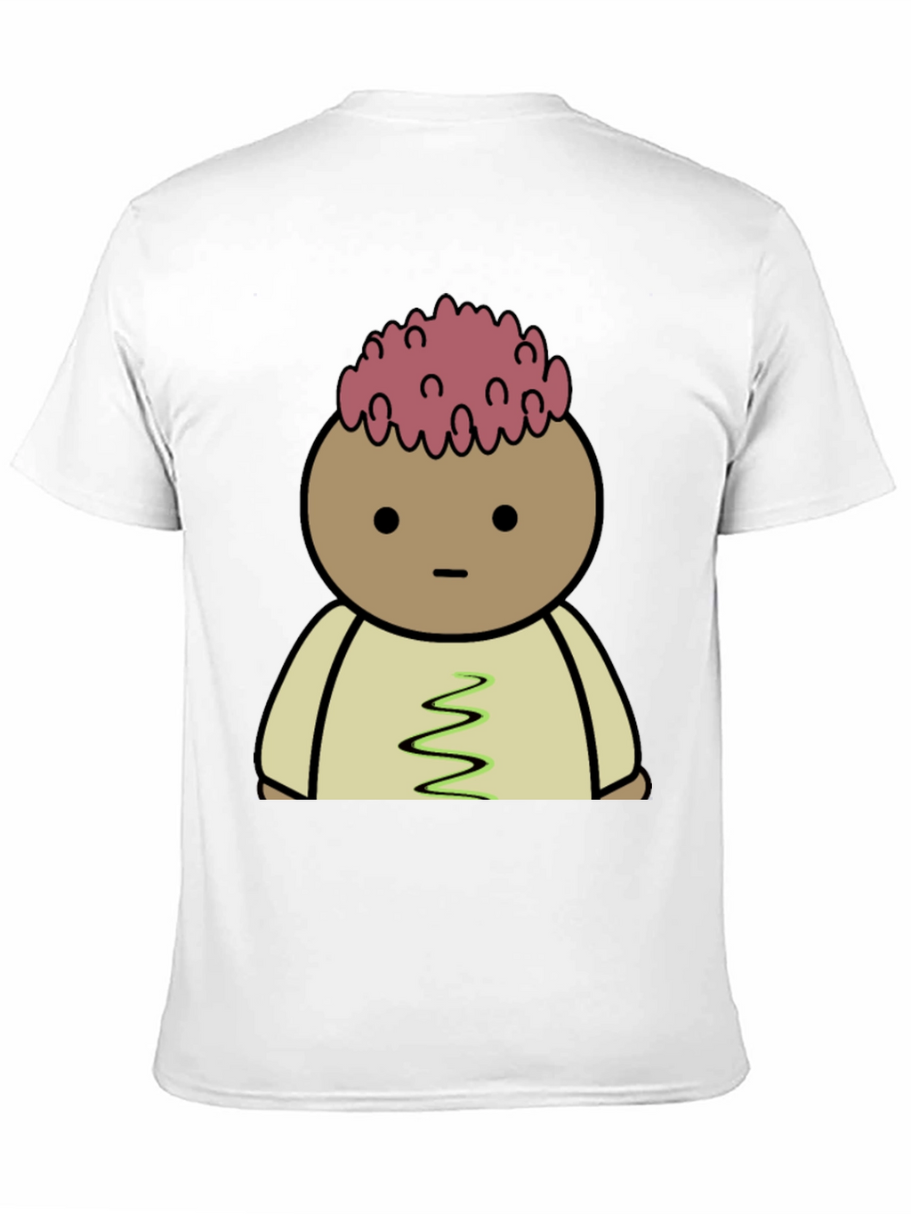 Cartoon Brain T-Shirt - Quirky Graphic Tee