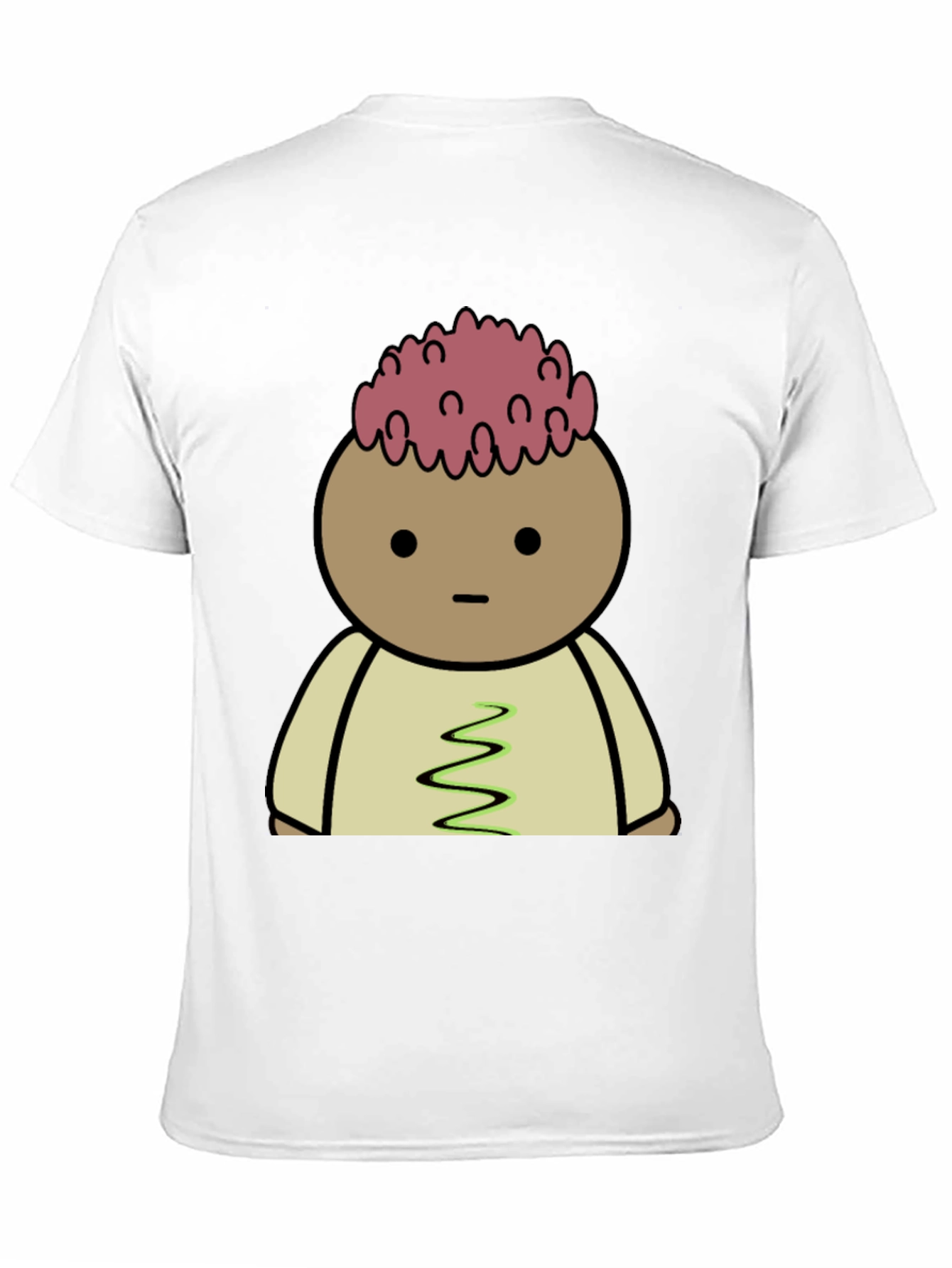 Cartoon Brain T-Shirt - Quirky Graphic Tee