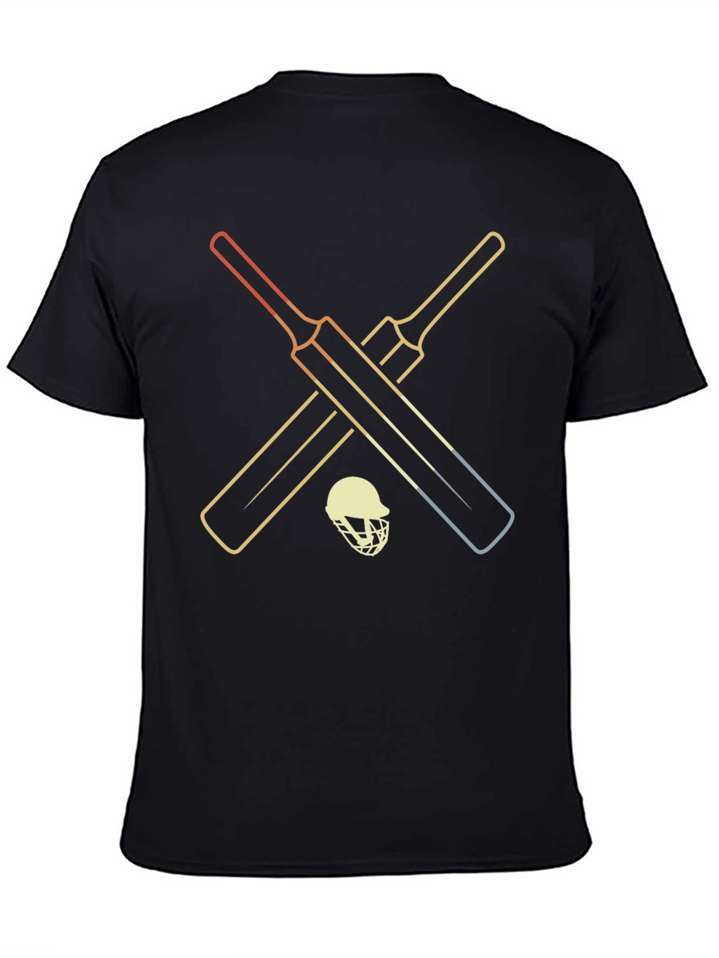 Retro Cricket Bats & Helmet Graphic Tee