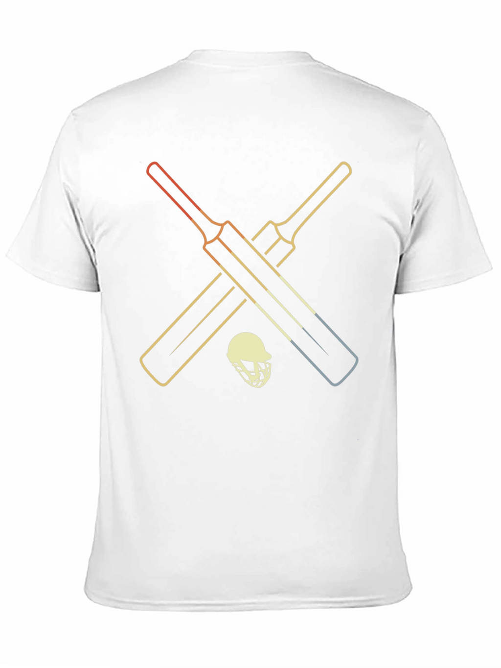 Retro Cricket Bats & Helmet Graphic Tee