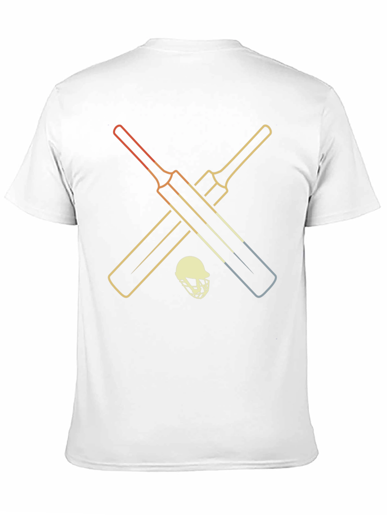 Retro Cricket Bats & Helmet Graphic Tee