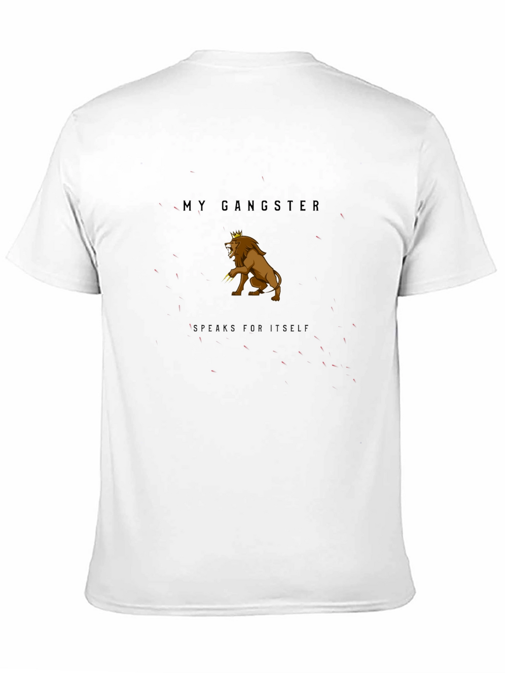 My Gangster Lion Graphic Tee - Black