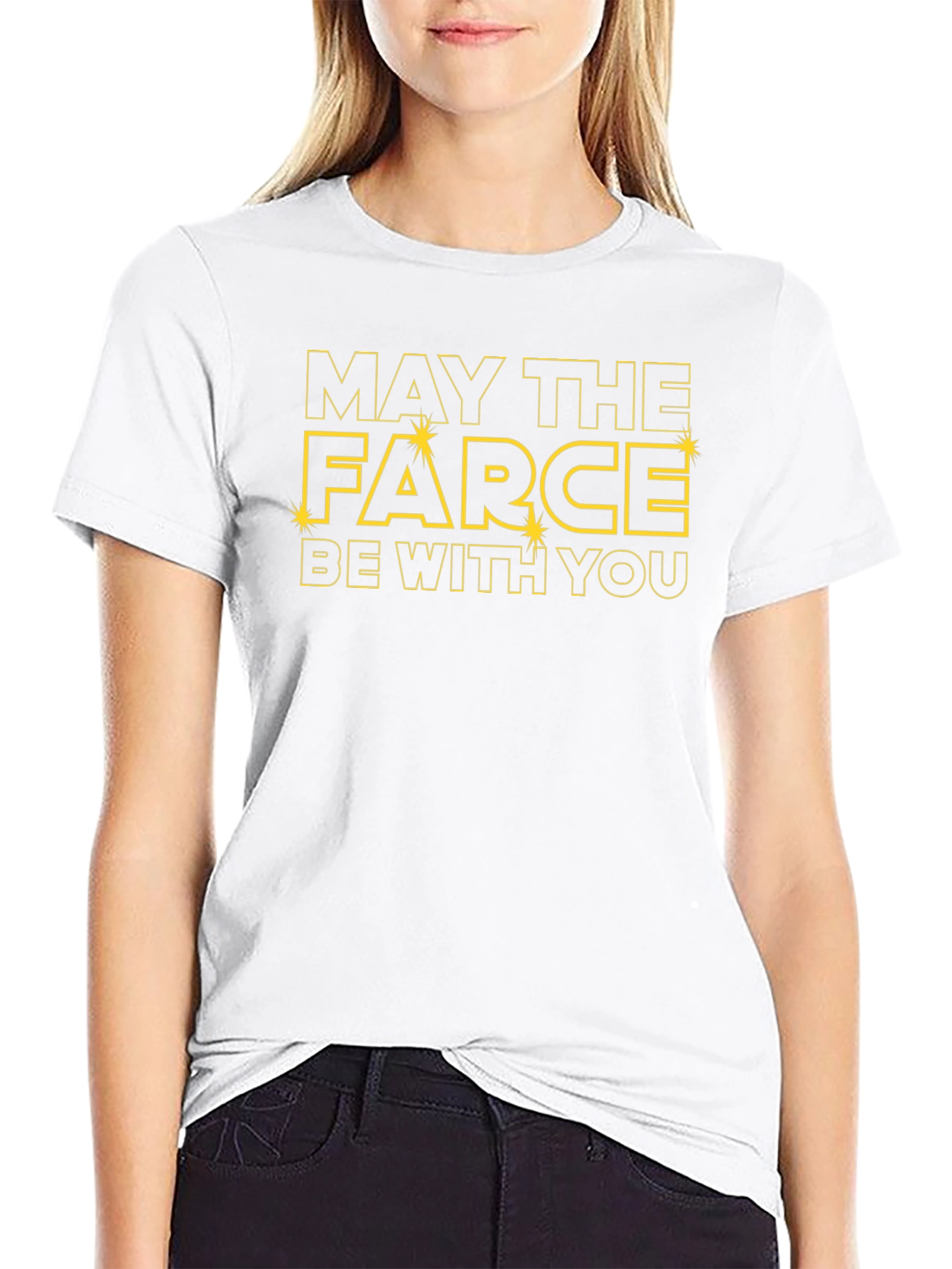 May The Farce Be With You Funny Graphic T-Shirt
