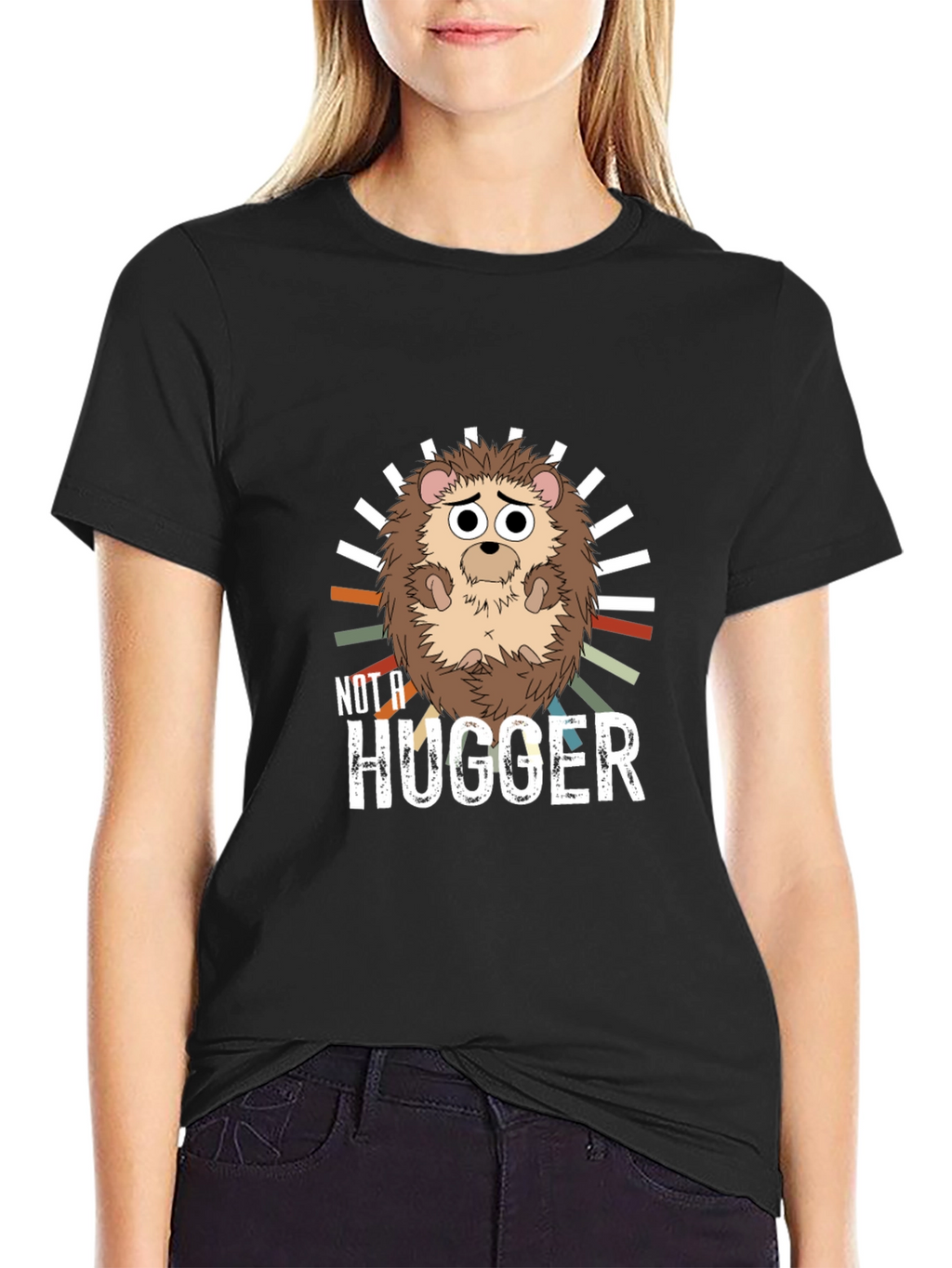 Not a Hugger Hedgehog Graphic Tee