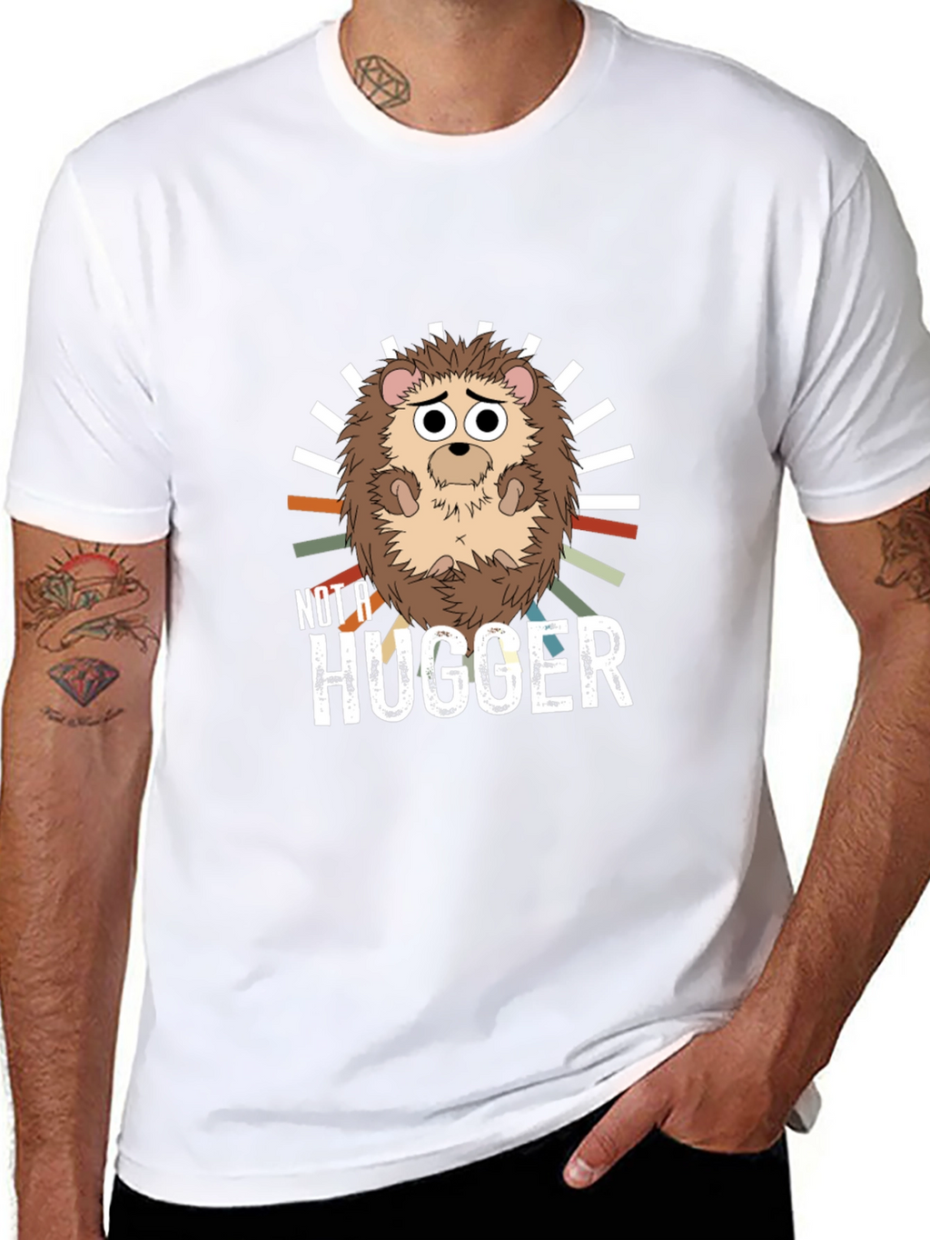 Not a Hugger Hedgehog Graphic Tee