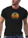 Buenos Aires Palm Tree Sunset Graphic Tee