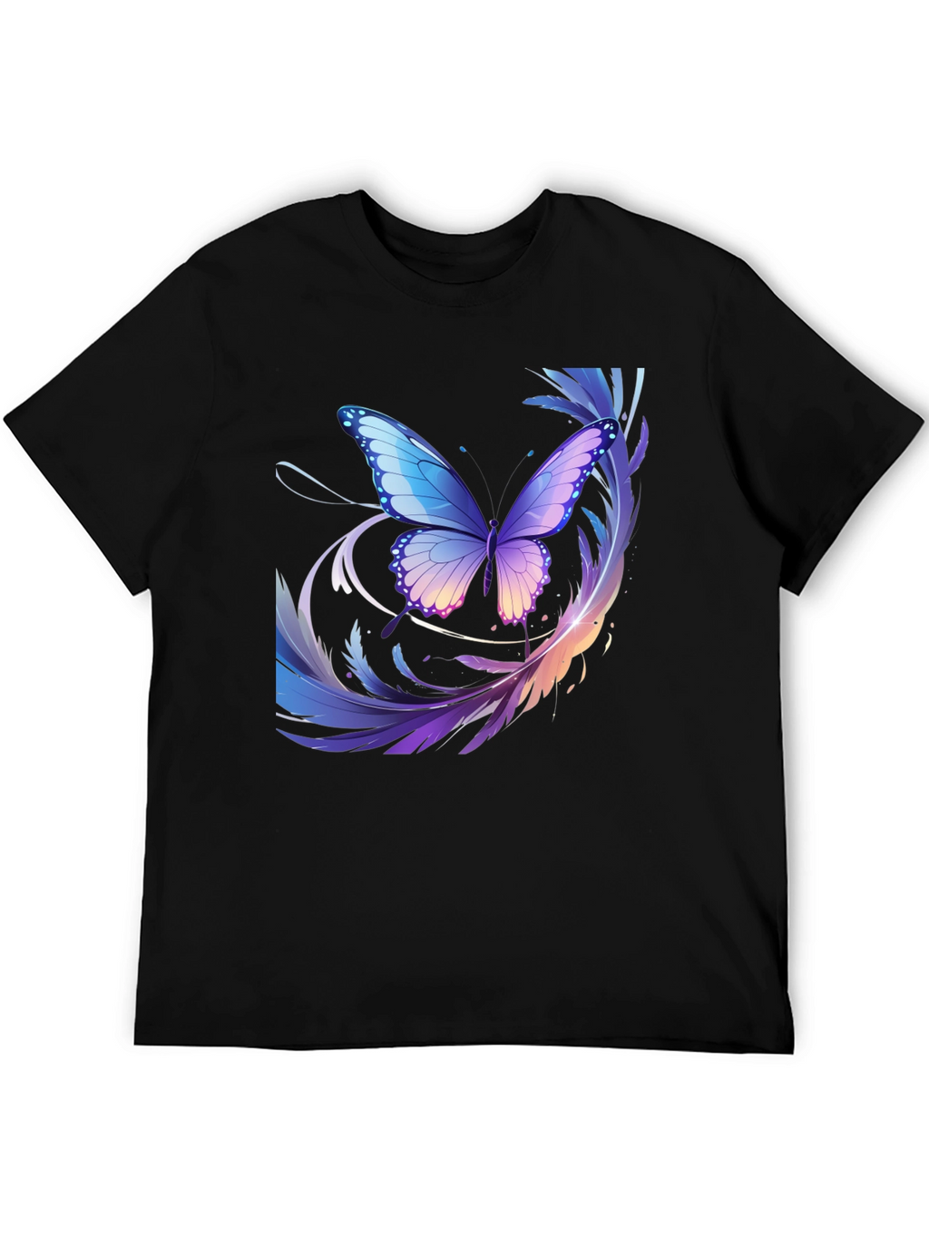 Butterfly Graphic Black T-Shirt