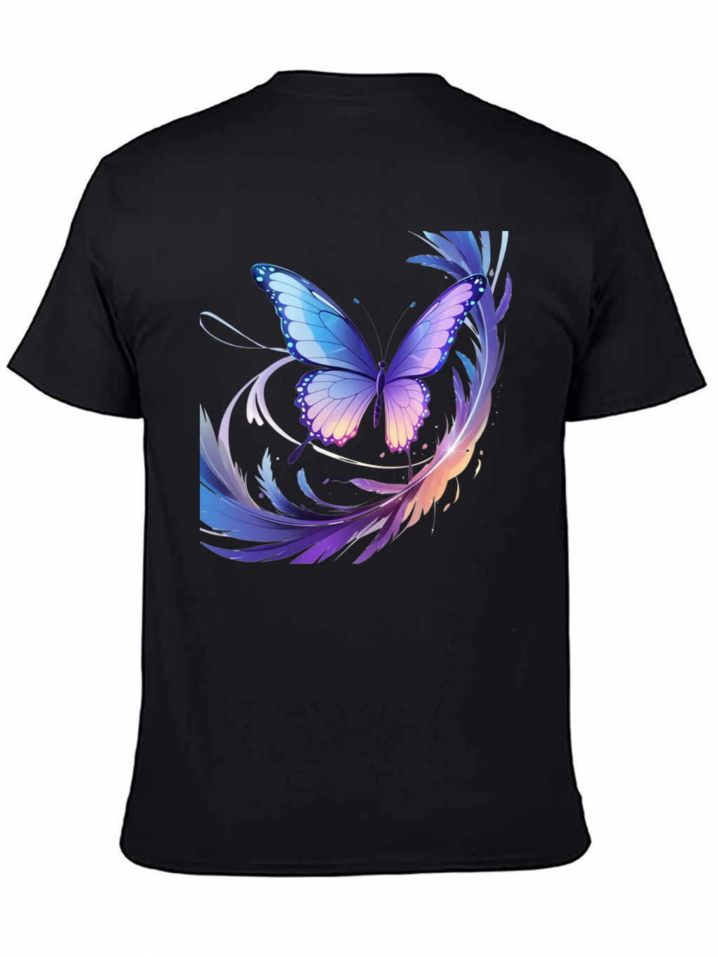 Butterfly Graphic Black T-Shirt