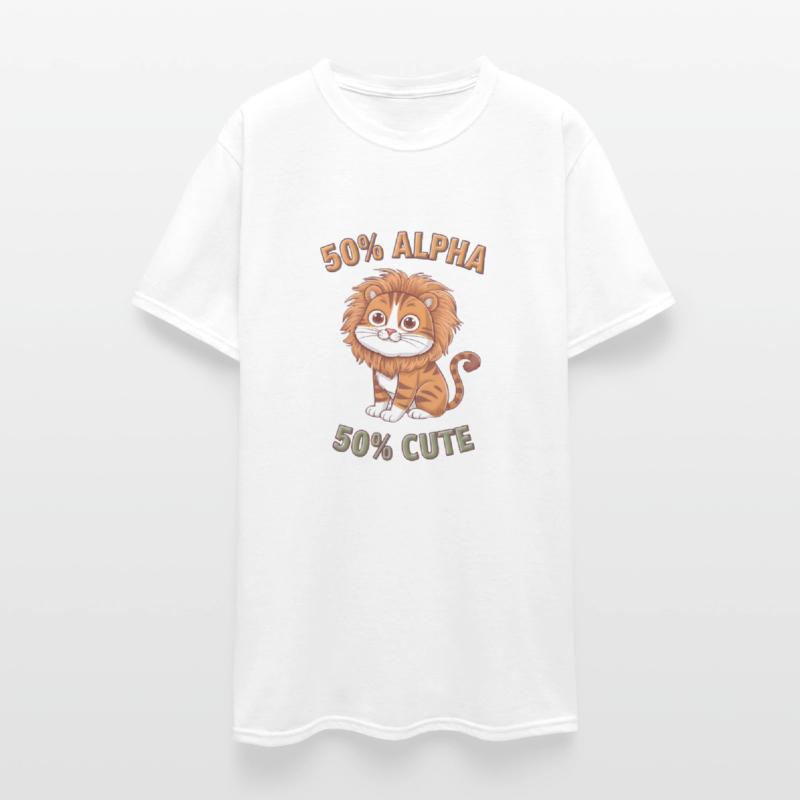 cute and alpha cat t-shirt