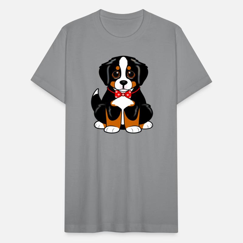 Cute Bernese Mountain Dog Puppy In A Bowtie