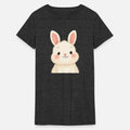 Cute Cartoon Bunny Against Black