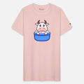 Cute Cow Taking A Bath In The Bathtub