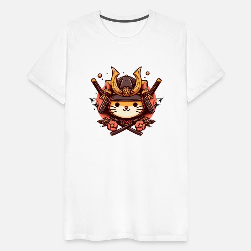 Cute Kawaii Samurai Cat