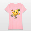 Cute Lemon Running in Sneakers Cartoon Sticker