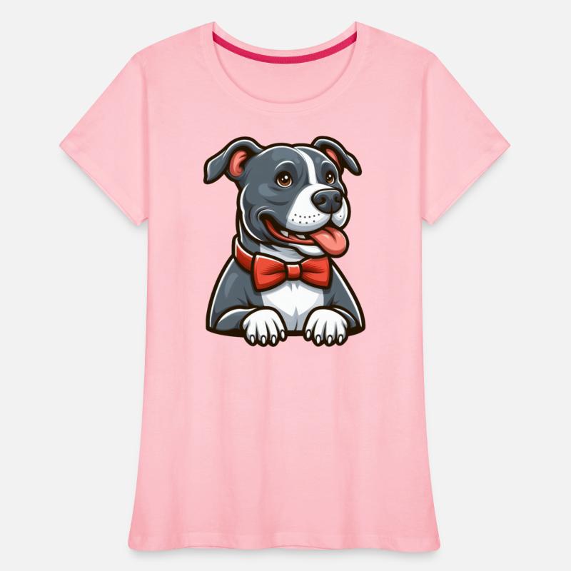 Cute Pitbull Wearing a BowTie