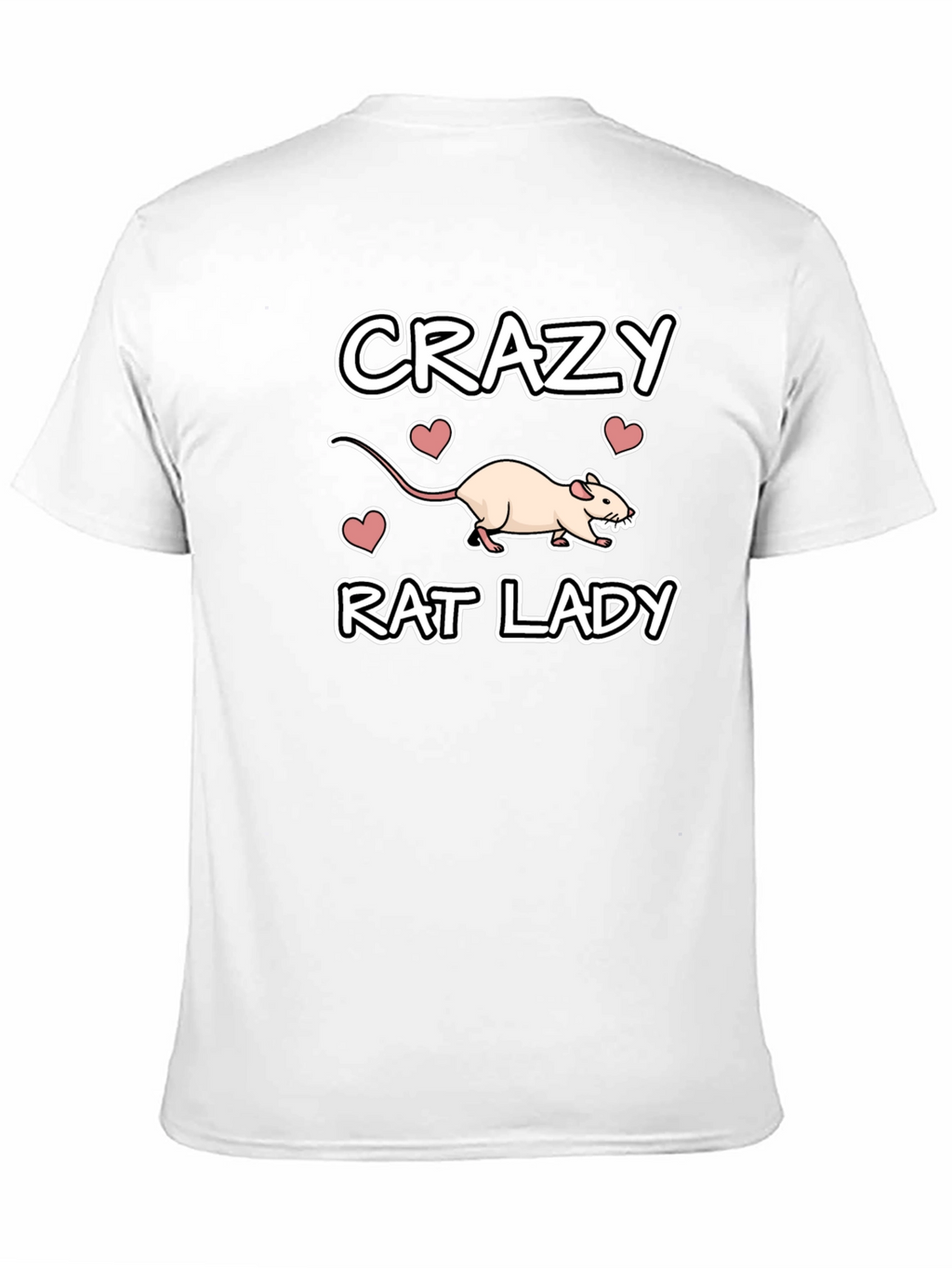Crazy Rat Lady Black T-Shirt